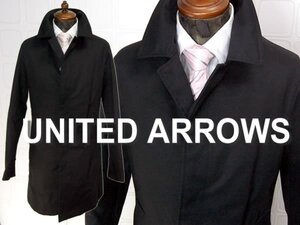 送料無料！・新品▼ユナイテッドアローズ（Rhythm of Life UNITED ARROWS）ステンカラーコート▼ライナー着脱可能▼黒