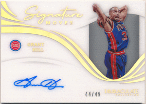 Grant Hill 2020-21 Panini Immaculate Collection Signature Moves Acetate Auto 49枚限定 直筆サイン アセテートオート グラント・ヒル