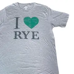 Tシャツ 00s ビンテージ 海外 企業 お酒 RYE フェイド 男女兼用 古着