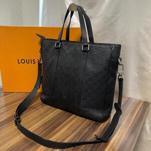 ★極美品★Louis Vuitton ルイヴィトン バッグ ダミエ アンフィニ タダオPM N41269 2way ビジネスバッグ ショルダーバッグ