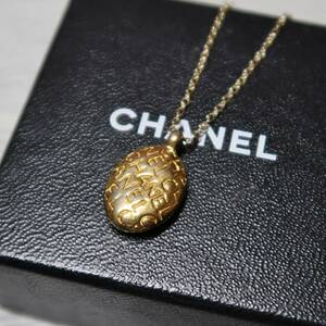 CHANEL シャネル　COCOマーク　ラウンド　リバーシブル　チャーム　　ボタン　ネックレス　ココマーク　正規品