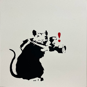 バンクシー / BANKSY “ PAPARAZZI RAT ” WCP リプロダクション・シルクスクリーン・プリント R-403