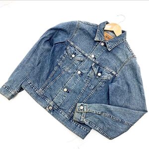 リーバイス ★ LEVIS W7516 レトロ感ある風合い♪ レディース デニム ジャケット Gジャン Mサイズ 古着MIX 