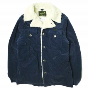 Wrangler x ROYAL PALM ラングラー 別注 CORDUROY WRANCH COAT コンチョボタン コーデュロイボアランチコート WS9147 S ネイビー g15587