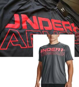 【既決USA】アンダーアーマー ★ UNDER ARMOUR@完売胸元&背中【UNDER ARMOUR】ロゴ入半袖【UA Men