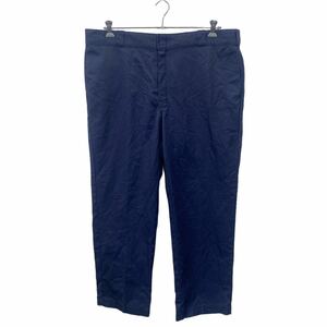 Dickies チノパンツ ワークパンツW42 ディッキーズ ビッグサイズ ネイビー 古着卸 アメリカ仕入 2404-914