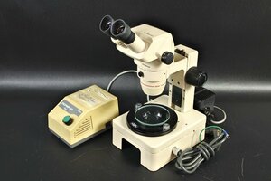 ▼OLYMPUS オリンパス ズーム式 実体顕微鏡 SZ4045 ■通電のみ確認済 現状品 接眼レンズ GSWH10X/22 ライト電源(TH3)付属