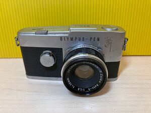 小A170 OLYMPUS PEN-F 168035 F.ZUIKO Auto-D 1:1.8 f=38mm オリンパス フィルムカメラ 一眼レフカメラ 中古品