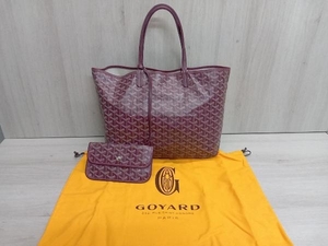 GOYARD サンルイPM トートバッグ ポーチ付き ダークパープル ゴヤール 保存袋付 店舗受取可