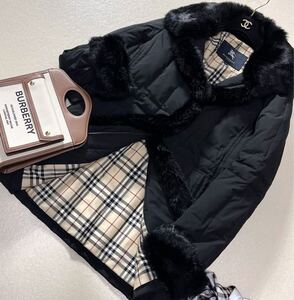 超美品 バーバリー BURBERRY バーバリーロンドン ダウンコート ダウンジャケット ノバチェック 極暖 ダウン90% 旅行 通勤 ブラック38