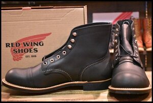 【10D 箱付 未使用 24年】レッドウィング 8084 アイアンレンジャー ブラック ハーネス 黒 キャップトゥ ブーツ redwing HOPESMORE