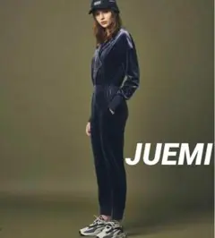 JUEMI Opencollar Velour Jumpsuit オールインワン