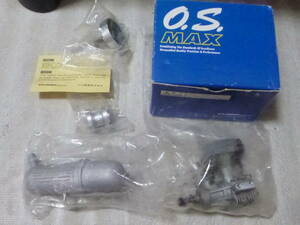 【 OS MAX-32SX-H ヘリコプター用 】　中古・ヒロボー用【台座付属・未使用のマフラー付き】