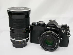 #7246-11 NIKON FM 50mm F1.8 ai-s 25-50mm F4 ニコン 一眼レフフィルムカメラ