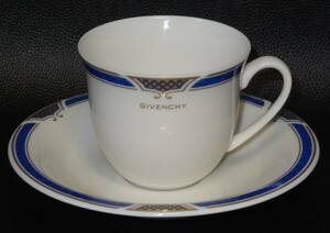 【色合いデザイン最高】GIVENCHY カップ＆ソーサー １客 最もジバンシーらしい色とデザイン 信頼の陶器ブランド yamaka製 ヤマカ　　