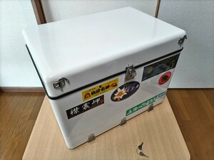 ガレージ整理！本格プロ仕様 バイク便ボックス 保管長いが使用少ない 長距離ツーリング キャンプツーリング 白ゲルコート デリバリーにも