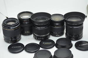 ★☆動作確認済み　美品　canon　キャノン EF-S 18-55 is EF 80-200 28-80 Ⅴ 28-90 35-105　など　まとめ　5本　AF良好☆★