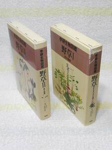 学研生物図鑑　野草1　双子葉類　　野草2　単子葉類　2冊セット　本田正次　学習研究社