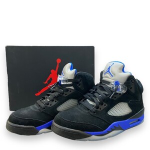 26cm NIKE AIR JORDAN 5 RETRO Racer Blue スニーカー ブラック ブルー CT4838-004 ナイキ エアジョーダン5 レトロ レーサーブルー