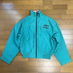 JAMS WORLD ジャムズ ワールド HONOLULU USA製 ナイロン 緑 ジャケット 古着 vintage リバーシブルナイロンジャケット