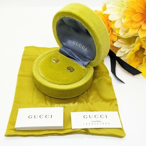 グッチ GUCCI ダブルG イエローゴールド スタッズピアス GGランニング