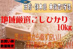 新米 令和６年産　地域厳選こしひかり【茨城県・栃木県未検査】10kg