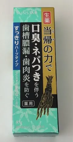 サンスター 薬用塩ハミガキ 生薬 すっきりハーブタイプ 85g 1本