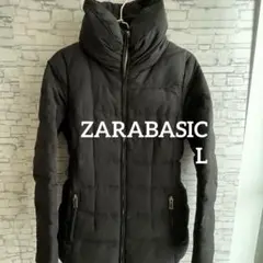 美品 ZARA BASIC ダウンジャケット レディース アウター 黒 L