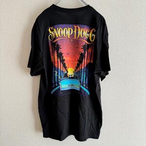 即決【激レア入手困難】スヌープドッグTシャツ US/Lサイズ 黒 JOE COOL ジョークール snoop doggヒップホップHIPHOPラップRAPバンドメンズ