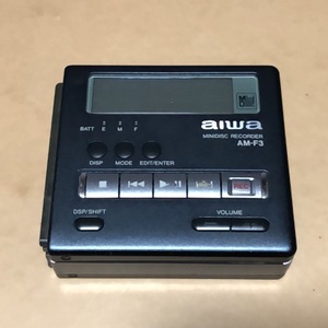 ジャンク　AIWA AM-F3　MDレコーダー および 純正ACアダプター