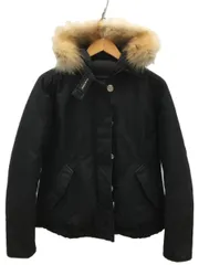 Woolrich ダウンジャケット S コットン ブラック WWOU0301