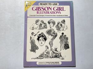 Ready-to-Use Gibson Girl Illustrations ギブソンガール イラスト図案集 グラフィックデザイン 洋書