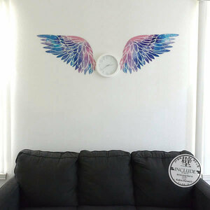 壁ステッカー ウォールステッカー エンジェルウィング オリジナルウィングス 天使の羽 ストリートアート 個性的な羽 スポット