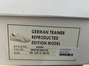 スニーカー　ジャーマントレーナー　GERMANTRAINER ホワイト