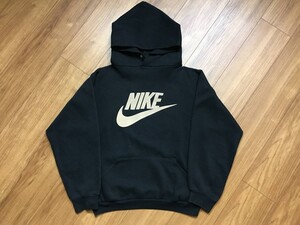 90s NIKE ナイキ リフレクター スウォッシュ スウェット パーカー RUSSEL ラッセル 金タグ ボディ サイズS