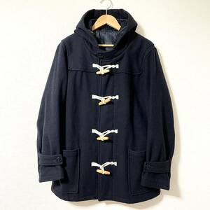 【Duffle coat】ダッフルコート 定番 防寒 防寒 通勤 通学 無地 シンプル デイリー アベイル 毛60% ネイビー系 メンズ サイズL/Y3906AA