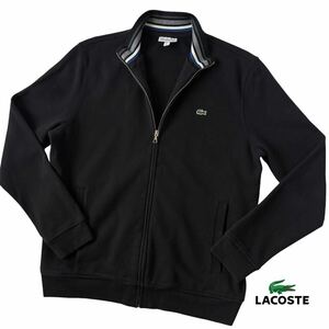 ラコステ LACOSTE フルジップ スウェット ジャケット FR5 US L (日本XL) ブラック黒 立ち襟 ジップアップ ジャケット SH6948