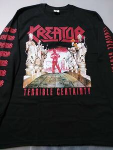 KREATOR 長袖 Ｔシャツ Terrible Certainty 黒M ロンT / sodom destruction metallica slayer exodus testament s.o.d.