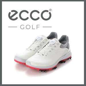 ○★新品 未使用 ECCO GOLF バイオム G3 ゴアテックス BOA 23.5cm相当○●