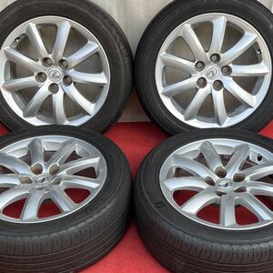 LEXUS レクサスLS460 LS600h純正ホイール18インチ×7.5J＋32 PCD120 5穴 BRIDGESTONE REGNO GR-X2 235/50R18ラジアルタイヤ付き4本セット。