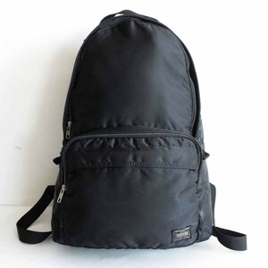 【美品】PORTER 【タンカー リュック】ポーター ブラック バックパック デイパック TANKER BAG 622-69387 u2405214