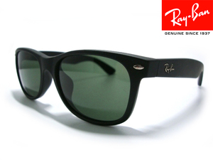 定価2万 美品RayBan NEW WAYFARERイタリア製RB2132F 622 G15アジアン フィット アジア版エボニ黒ブラック メンズ男性ウェイファーラ正規品