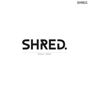 【SHRED】シュレッド★03★ダイカットステッカー★切抜きステッカー★5.0インチ★12.7cm