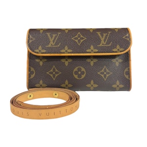 ルイヴィトン ポシェット・フロランティーヌ ウエストバッグ モノグラムキャンバス M51855 ブラウン レディース LOUIS VUITTON 中古