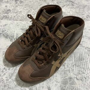 新品 未使用品 Onitsuka Tiger オニツカタイガー MEXICO Mid Runner メキシコミッドランナー レザースニーカー 本革 メキシコ66 レアカラー