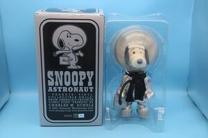 1円スタート☆美品 VCD SNOOPY ASTRONAUT VINTAGE SILVER Ver/スヌーピー アストロノーツ シルバー メディコムトイ/ピーナッツ/箱付き