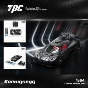 TPC 1/64 ケーニグセグ ONE カーボン エンジンカバー開閉 Koenigsegg ONE 世界限定999個