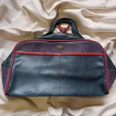 ⬛︎ Vintage スクエア BAG ⬛︎ 3配色 バイカラー ハンドバッグ