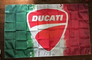 お部屋に・ガレージに　かっこいい！　トリコ・ドゥカティ Ducati　通常サイズ タペストリー　旗　送料サービス！ 