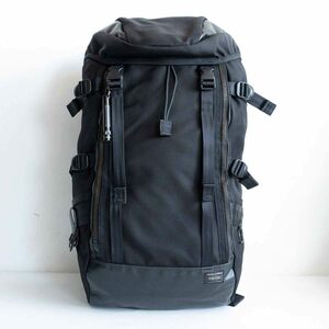 【美品】PORTER 【ヒート リュック】 ポーター ブラック バックパック デイパック HEAT BAG 703-06301 u2405123